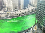 chicago river kleurt groen